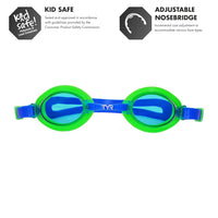 TYR Qualifire Kid's Swimming Goggles,Juniors - Best Price online Prokicksports.com