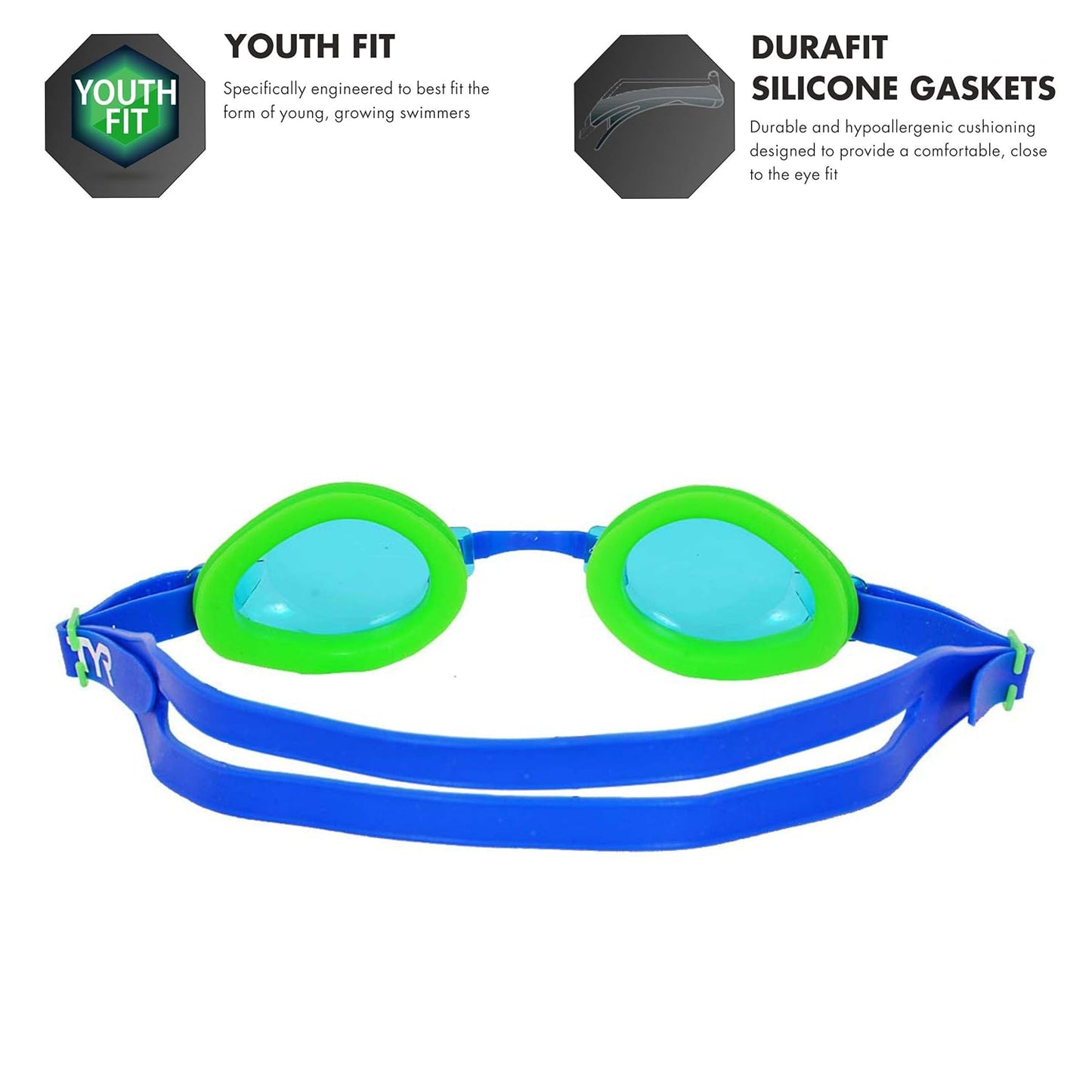 TYR Qualifire Kid's Swimming Goggles,Juniors - Best Price online Prokicksports.com