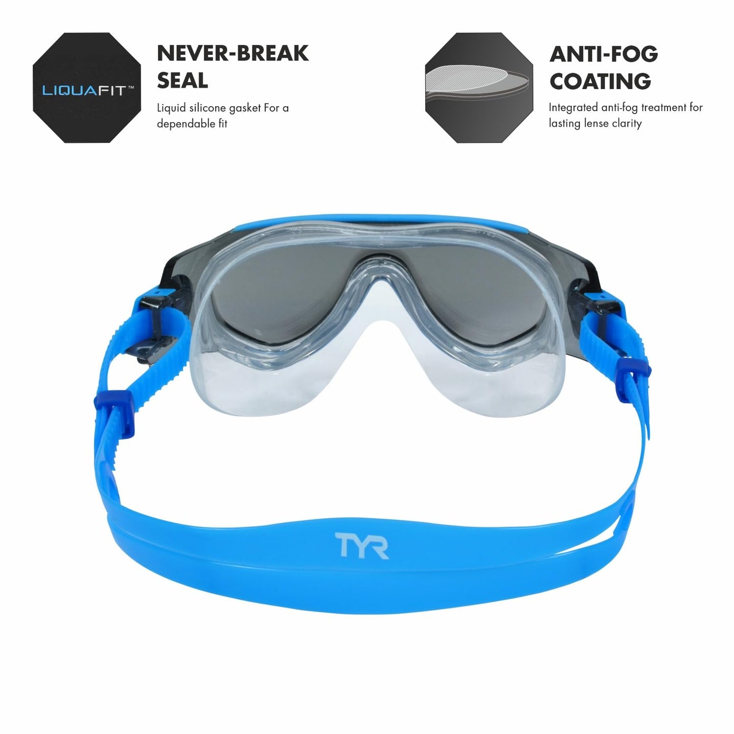 TYR Special Tidal Wave Mirrored Mask Swimming Goggles - Best Price online Prokicksports.com