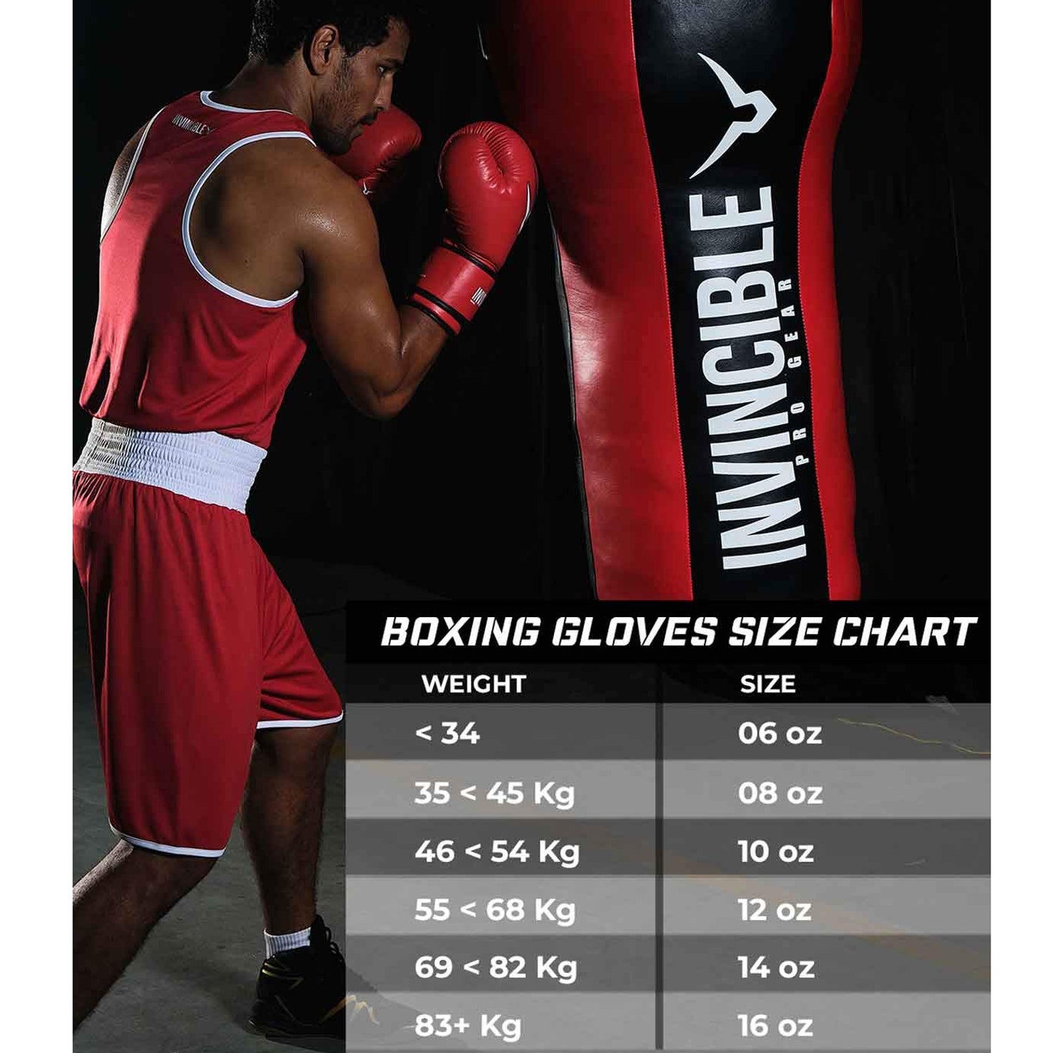 Everlast Boxing Gloves Size Chart