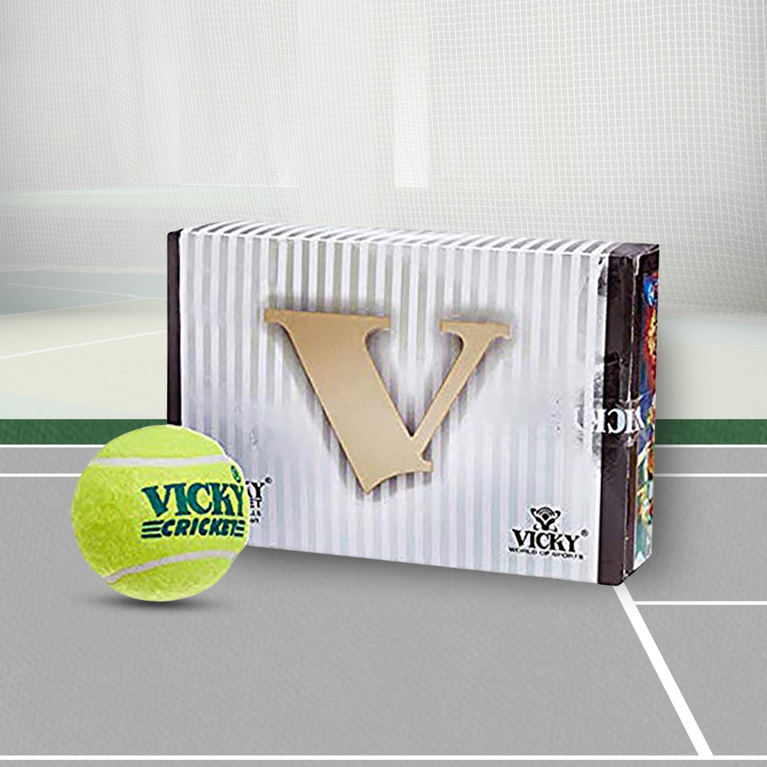 Vicky Cricket Tennis Ball - VICKY CRICKET Yellow - Best Price online Prokicksports.com
