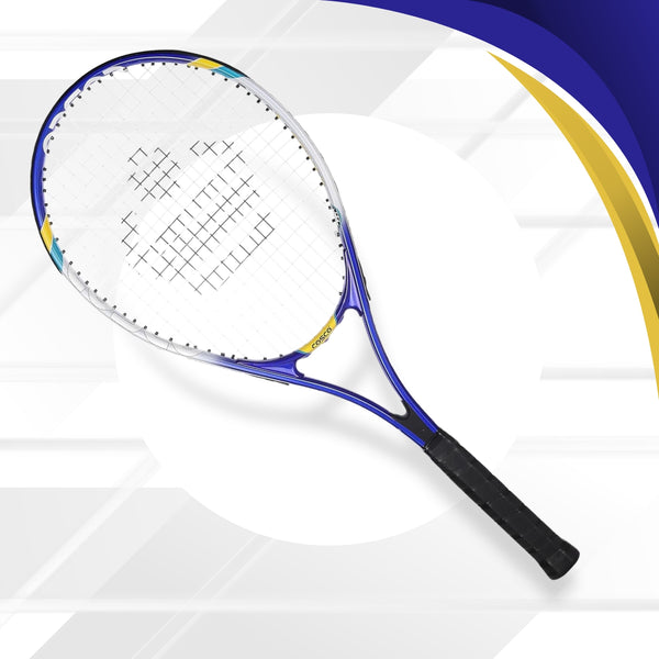 Cosco Max Power 30006 Aluminium Tennis Racquet – Lightweight O-Beam Frame | Pre-Strung | Full Cover Included | Ideal for Recreational Players