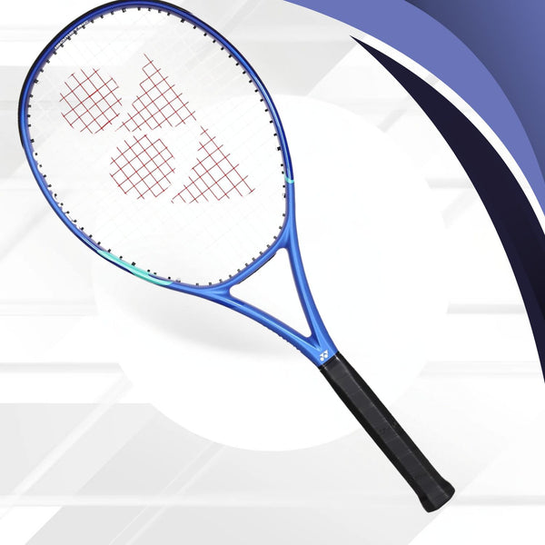 Yonex Ezone Play Strung Tennis Racquet (G2) – 265 Grams | 100 sq.in, 16x19, Graphite Hybrid, ISOMETRIC, VDM | Lightweight Power for Beginners & Recreational Players