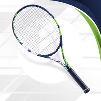 Babolat Boost Drive Strung Tennis Racquet, Blue/Green/White - Best Price online Prokicksports.com