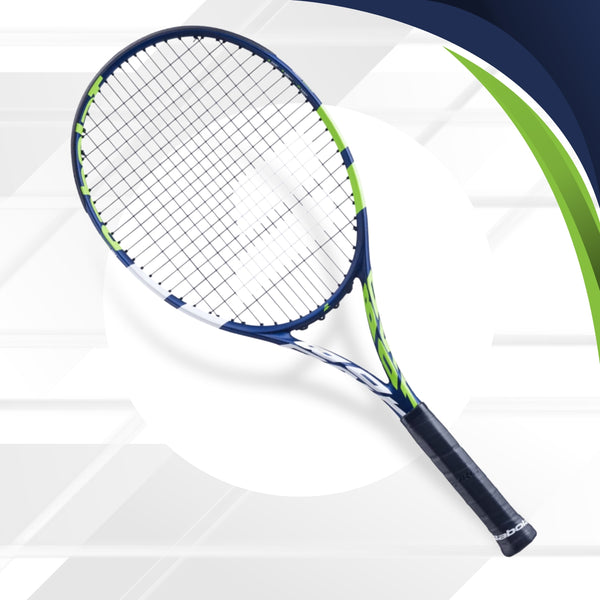 Babolat Boost Drive Strung Tennis Racquet, Blue/Green/White
