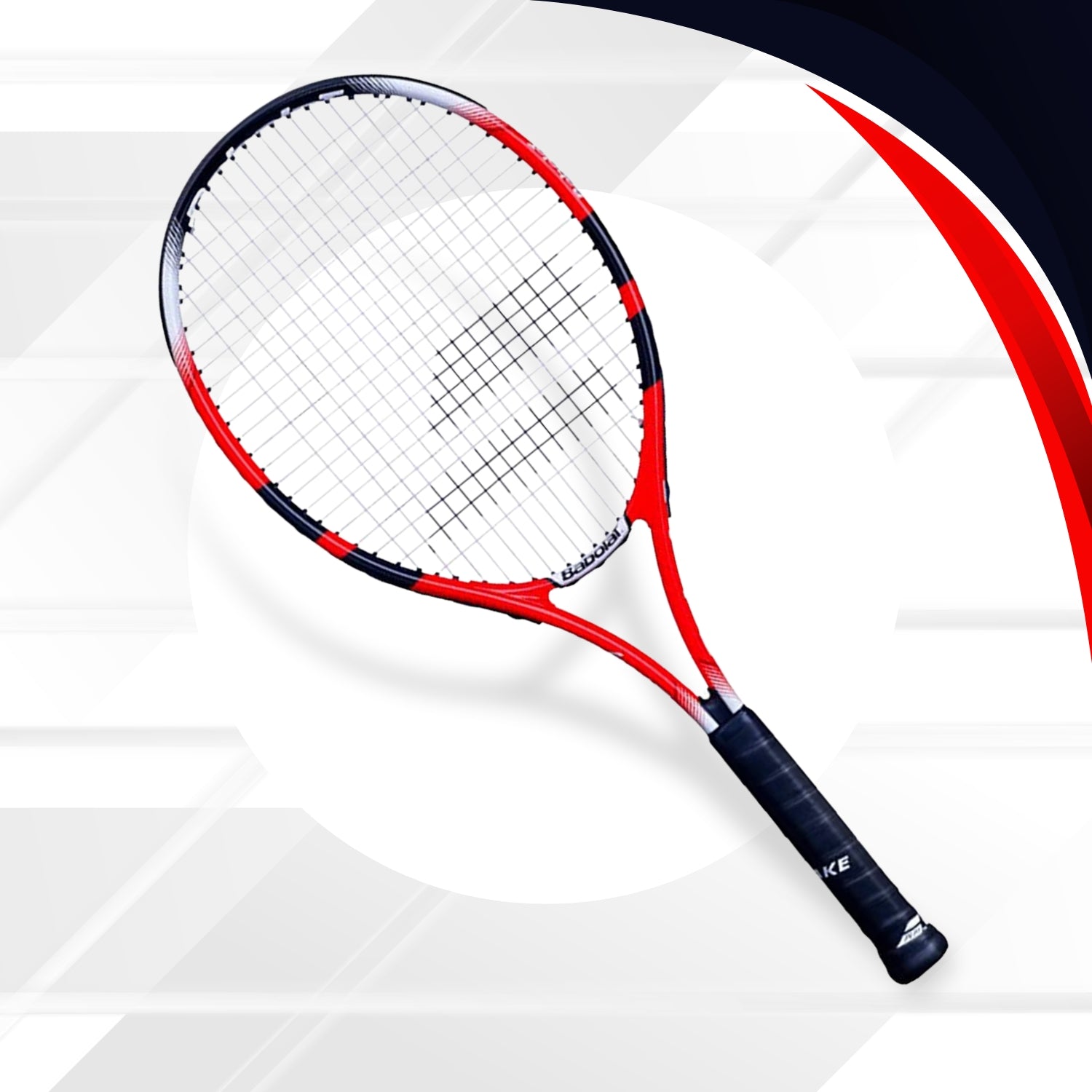 Babolat 121204 Eagle Strung Tennis Racquet,Grip -3 - Red/Black/White - Best Price online Prokicksports.com