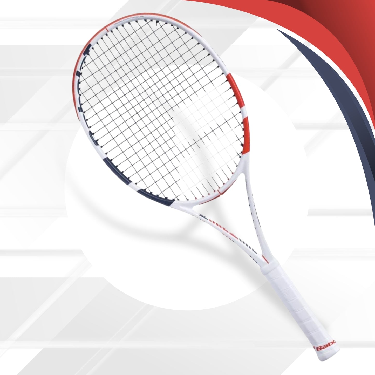 Babolat Pure Strike Team Tennis Racquet (3rd Gen) - Strung With Babolat Syn Gut, 100 Sq In, 16x19