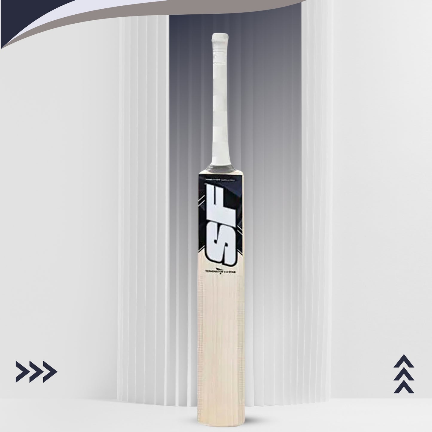 SF Terminator 2 Star Kashmir Willow Cricket Bat – Thick Edge Power Bat for Beginners, Training, and School-Level Matches - Best Price online Prokicksports.com