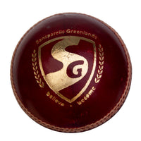 SG Test Leather Ball (Red) - Best Price online Prokicksports.com