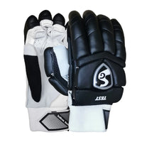 SG Test Black Right Hand Batting Gloves – Premium Protection, Soft Comfort Padding, Strong Grip & Breathability for Professional Cricket Performance - Best Price online Prokicksports.com
