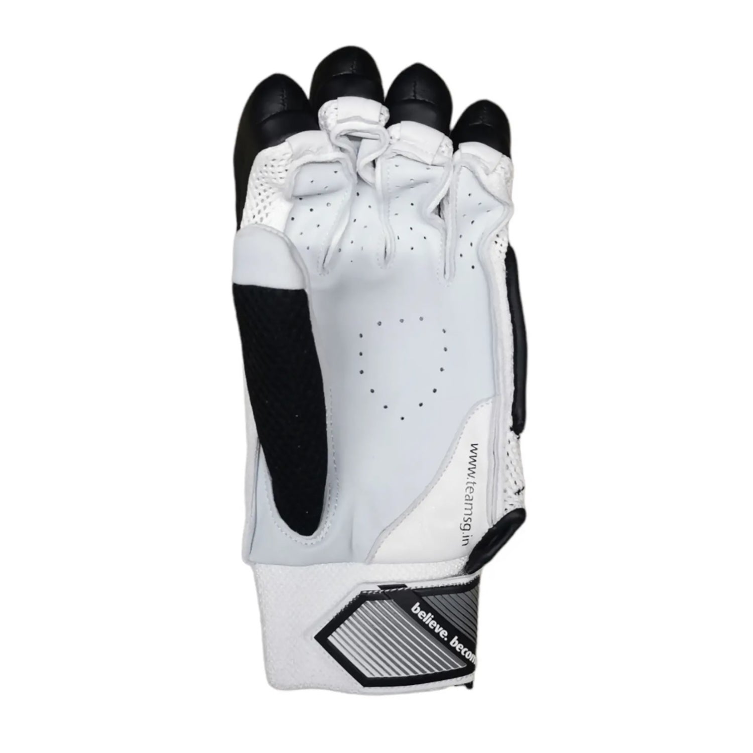 SG Test Black Right Hand Batting Gloves – Premium Protection, Soft Comfort Padding, Strong Grip & Breathability for Professional Cricket Performance - Best Price online Prokicksports.com