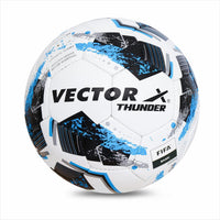 Vector X Thunder Football | Size 5 | Durable Outer Shell, Rubber Bladder, All Surface Grip for Match, Practice & Training Use – Outdoor Play - Best Price online Prokicksports.com