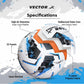 Vector X Thunder Football | Size 5 | Durable Outer Shell, Rubber Bladder, All Surface Grip for Match, Practice & Training Use – Outdoor Play - Best Price online Prokicksports.com