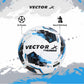 Vector X Thunder Football | Size 5 | Durable Outer Shell, Rubber Bladder, All Surface Grip for Match, Practice & Training Use – Outdoor Play - Best Price online Prokicksports.com