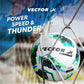 Vector X Thunder Football | Size 5 | Durable Outer Shell, Rubber Bladder, All Surface Grip for Match, Practice & Training Use – Outdoor Play - Best Price online Prokicksports.com