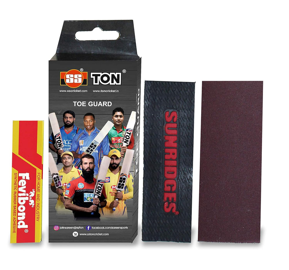 SS Cricket Bat Toe Guard Kit Set – Protects Bat Toe from Damage | Easy DIY Application Kit