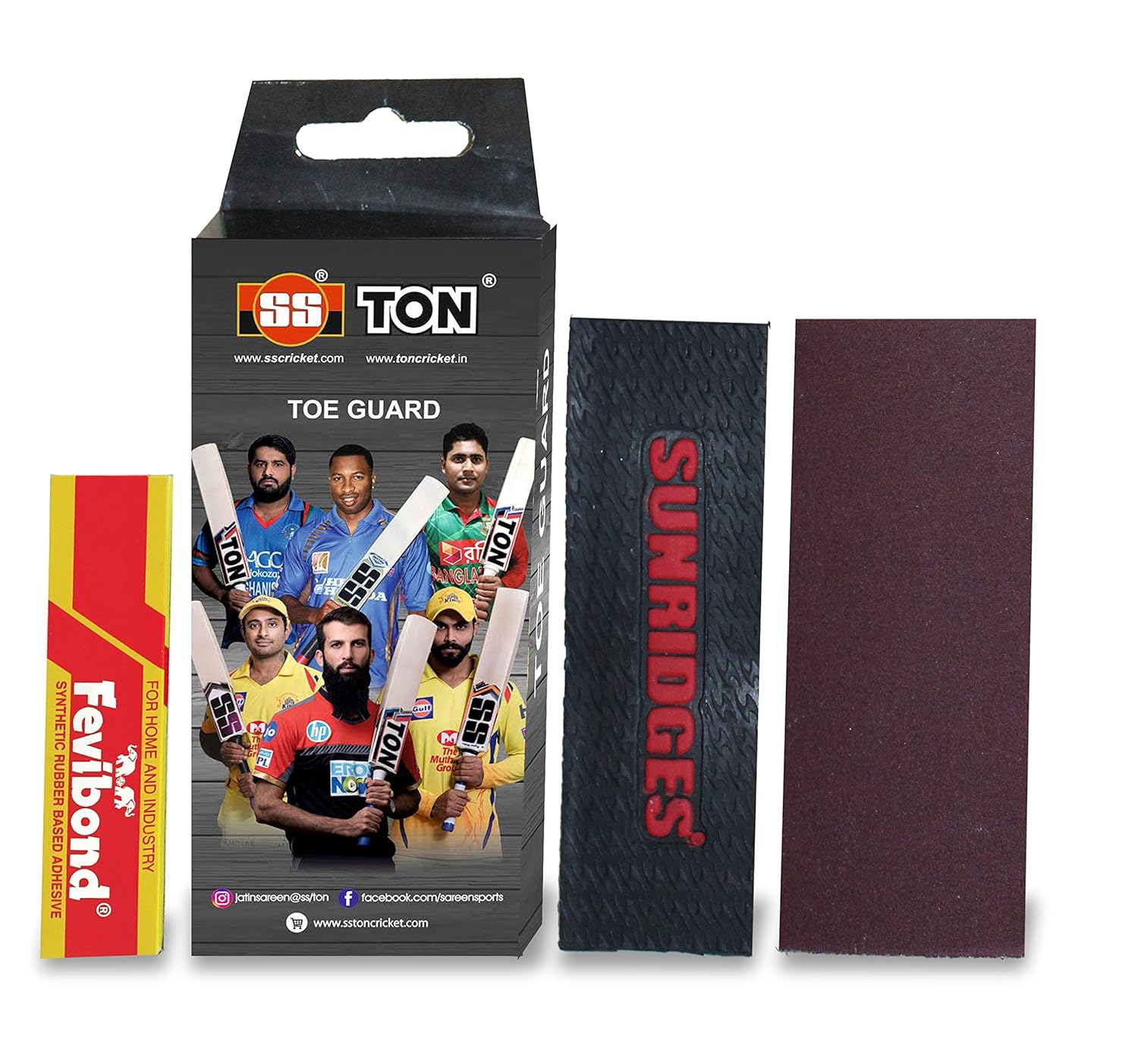 SS Cricket Bat Toe Guard Kit Set – Protects Bat Toe from Damage | Easy DIY Application Kit - Best Price online Prokicksports.com