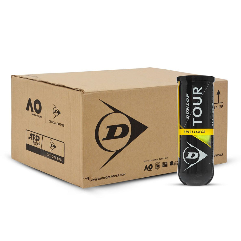 Dunlop Tour Brilliance Tennis Balls Carton (24 Cans) - Best Price online Prokicksports.com