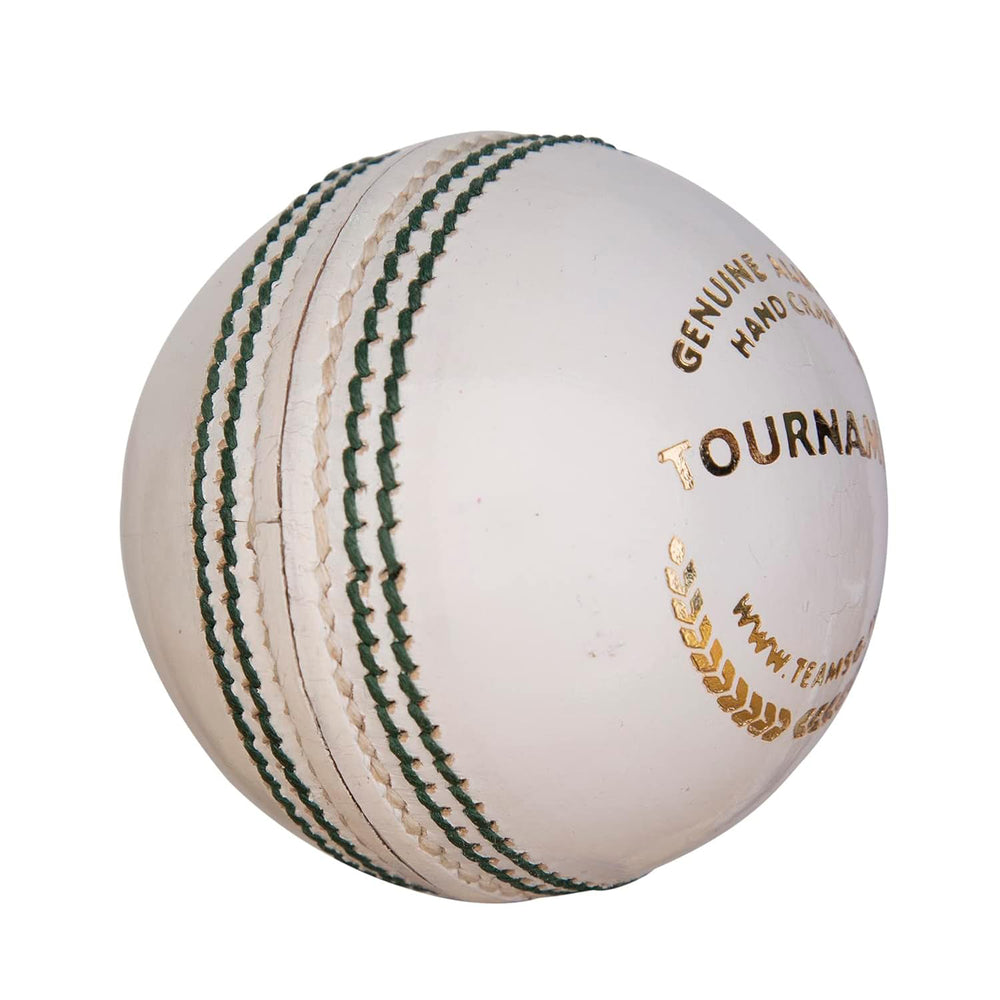 SG Tournament White Cricket Leather Ball- High-Quality Match Ball for Professional & Club Cricket - 1 Piece - Best Price online Prokicksports.com