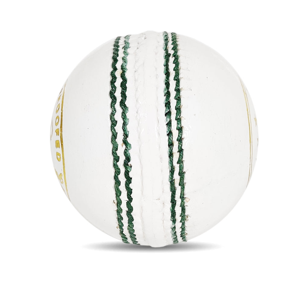 Prokick Tournament Four Piece Leather Cricket Ball, 1Pc (White) - Best Price online Prokicksports.com