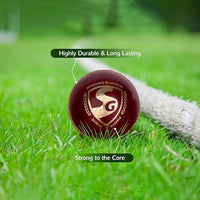 SG Tournament Red Cricket Leather Ball- High-Quality Match Ball for Professional & Club Cricket - 1 Piece - Best Price online Prokicksports.com