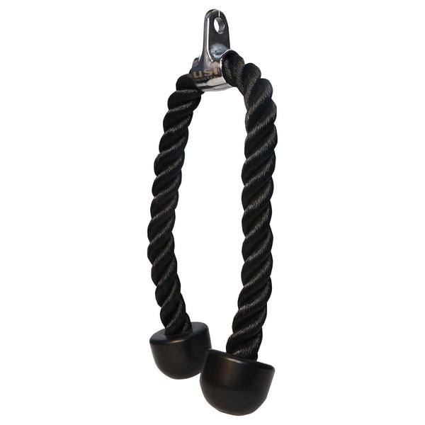 USI Universal CATR Tricep Rope – Heavy-Duty Black Cable Attachment for Triceps, Biceps, Back, and Shoulder Pulley Workouts at Home or Gym