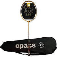 APACS Turbo Power 996 Graphite Badminton Racquet – Unstrung, 38 LBS Mega Tension, Lightweight Smash Control Racquet with Full Cover for All-Round Play - Best Price online Prokicksports.com