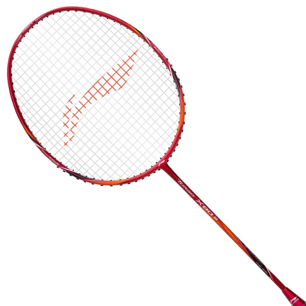 Li-Ning Turbo X80 III Badminton Racket, Red/Copper - Best Price online Prokicksports.com