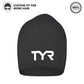 TYR Long Hair Silicone Swim Cap, Black - Adult - Best Price online Prokicksports.com