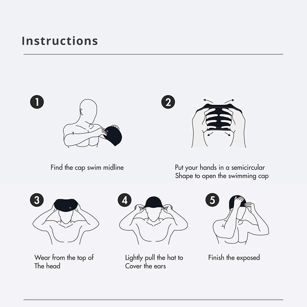 TYR Long Hair Silicone Swim Cap, Black - Adult - Best Price online Prokicksports.com