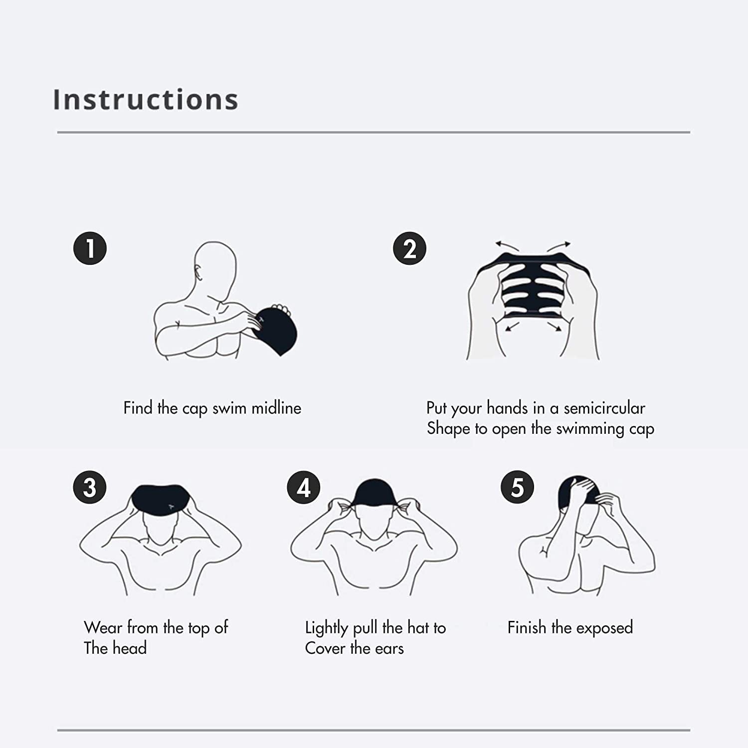 TYR Long Hair Silicone Swim Cap, Black - Adult - Best Price online Prokicksports.com