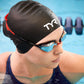 TYR Long Hair Silicone Swim Cap, Black - Adult - Best Price online Prokicksports.com