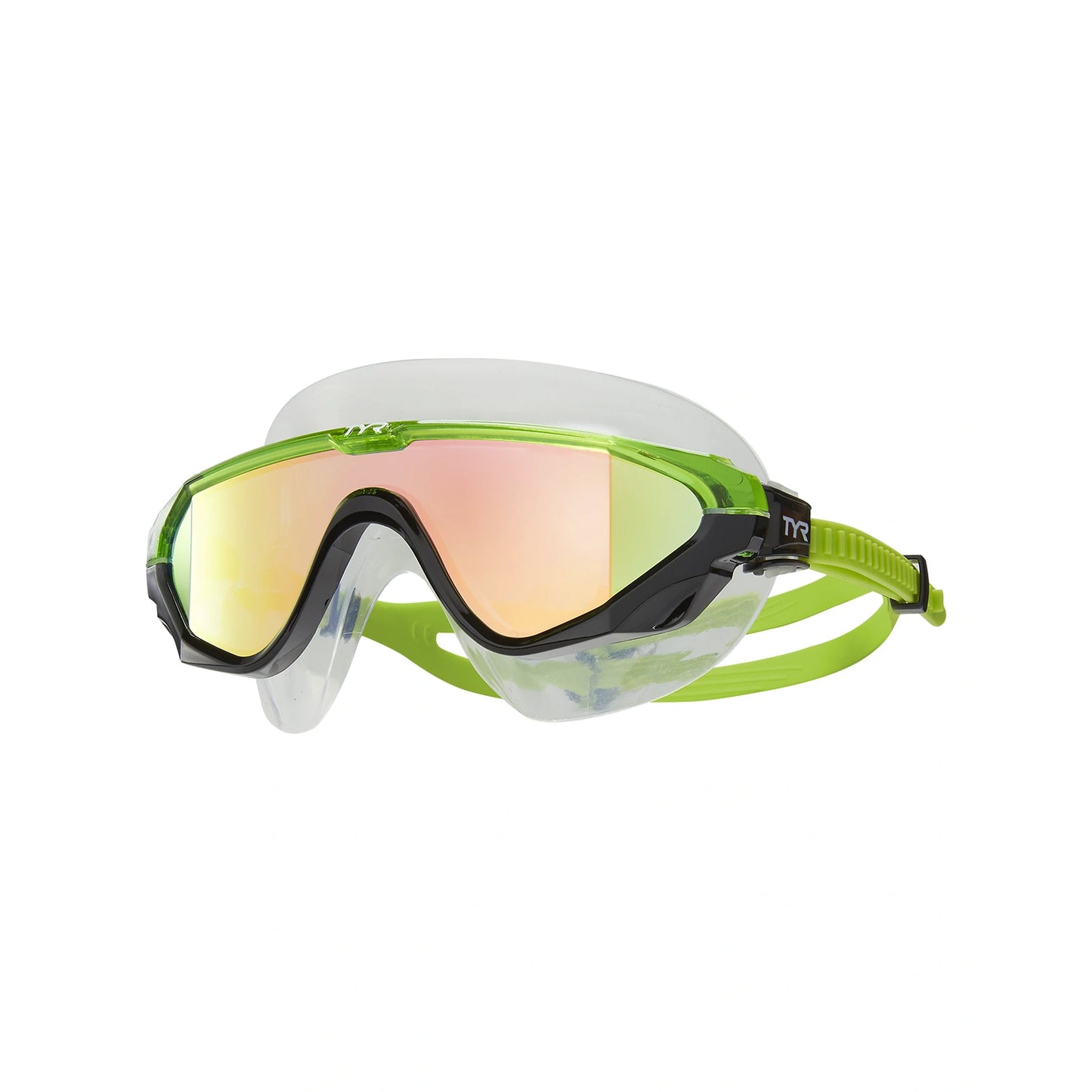 TYR Torrent Mirrored Mask Swimming Goggles, Rainbow/Black - Best Price online Prokicksports.com