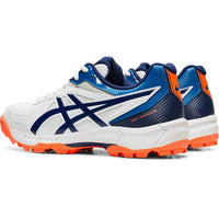 ASICS Unisex Kid’s White/Blue Cricket Shoes – Lightweight Cushioned Sports Shoes with Superior Grip, Breathability & Support for Junior Cricketers - Best Price online Prokicksports.com