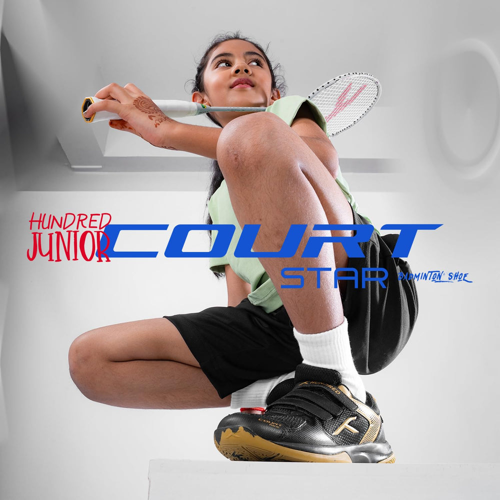 Hundred Court Star Junior Badminton Shoes - Best Price online Prokicksports.com