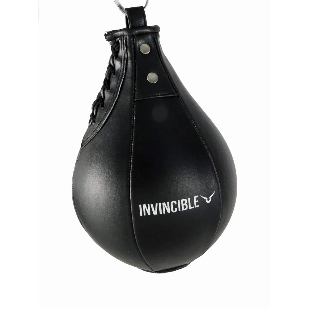 Invincible Synthetic Leather Speed Ball, Black - Best Price online Prokicksports.com