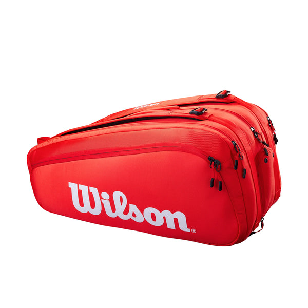 Wilson Super Tour 15 Pack Racquet Bag, Red