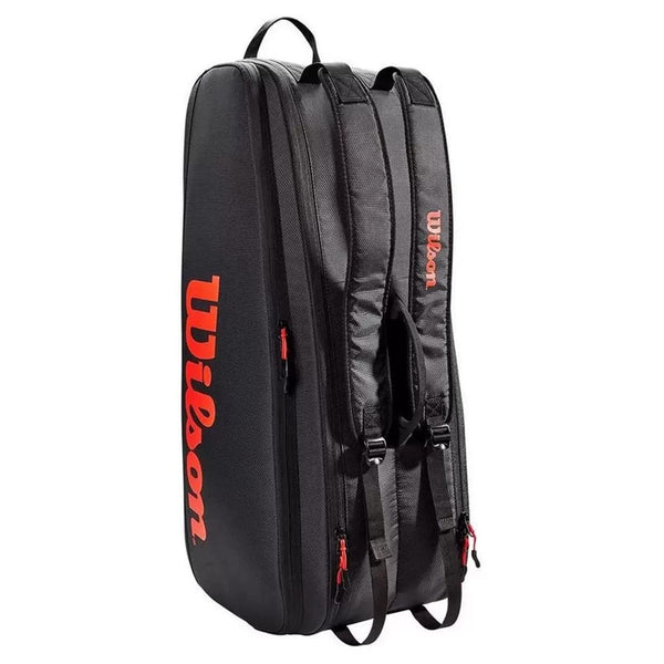 Wilson Tour 6 Tennis Racquet Bag, Red/Black