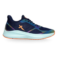 Vector X Reflector Jogging Shoes | Lightweight Sports Shoes for Men | Breathable Mesh Sneakers for Running, Walking, Gym & Training – Navy/Orange - Best Price online Prokicksports.com
