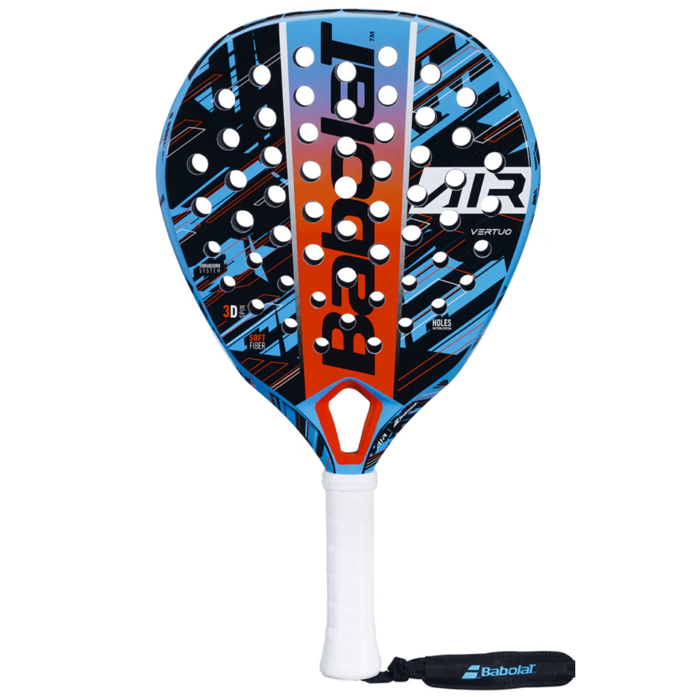 Babolat Air Vertuo Padel Racquet, Blue/Black/Orange