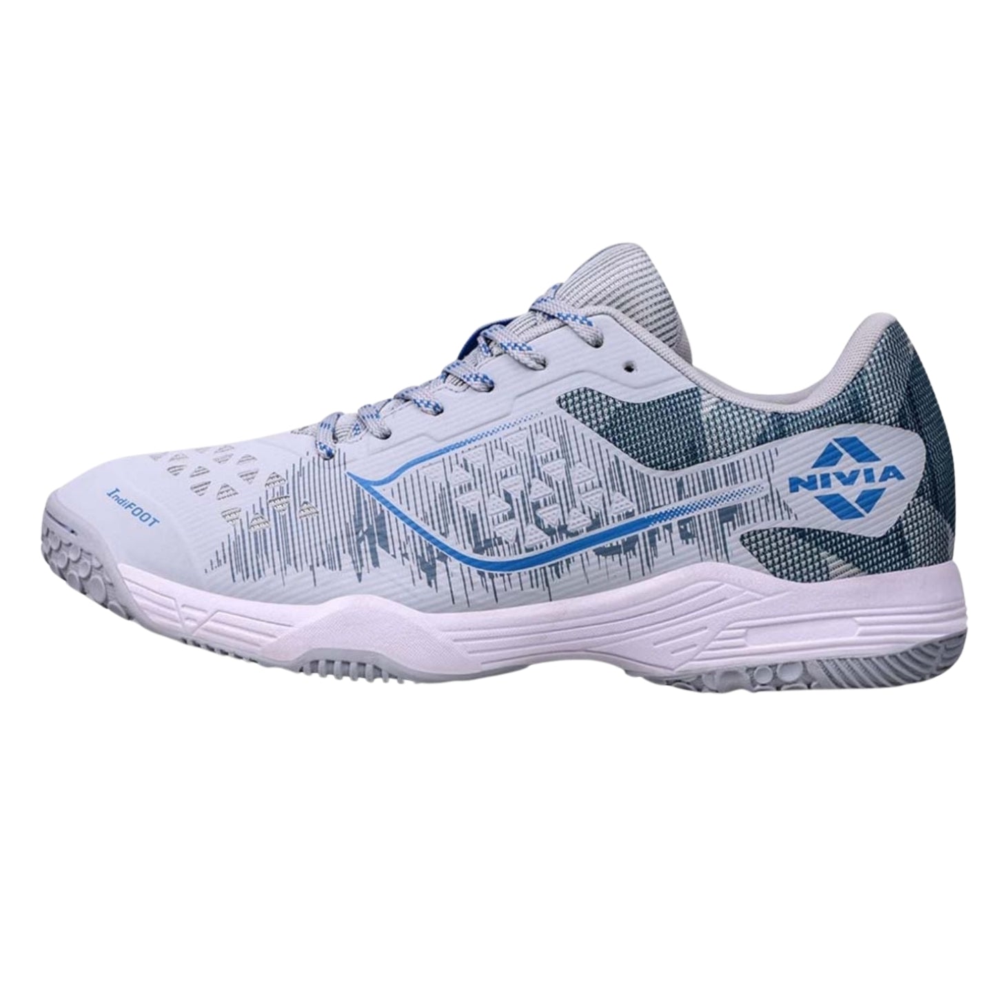 NIVIA Hy Court 3.0 Badminton Shoes – Mesh/TPU Upper, Duofoam Cushion, Non-marking Herringbone Sole | Lightweight Comfort, Secure Fit, For Indoor Court Sports - Best Price online Prokicksports.com