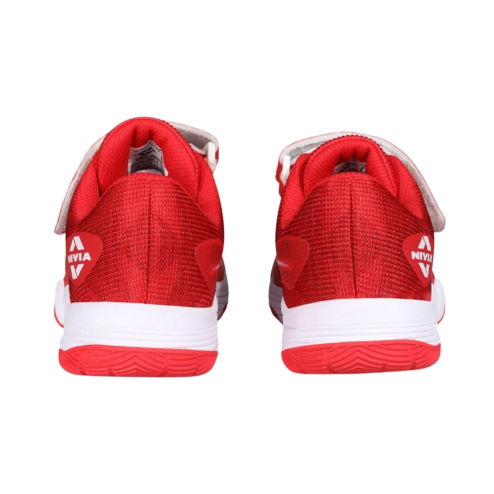 NIVIA Hy Court 3.0 Kid's Badminton Shoes – Mesh & TPU Upper, Duofoam Cushion, Non-Marking Rubber Sole | Lightweight Comfort | For Indoor Badminton & Fast-Paced Court Sports - Best Price online Prokicksports.com