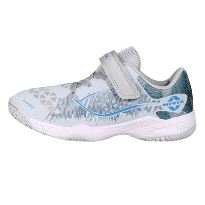 NIVIA Hy Court 3.0 Kid's Badminton Shoes – Mesh & TPU Upper, Duofoam Cushion, Non-Marking Rubber Sole | Lightweight Comfort | For Indoor Badminton & Fast-Paced Court Sports - Best Price online Prokicksports.com