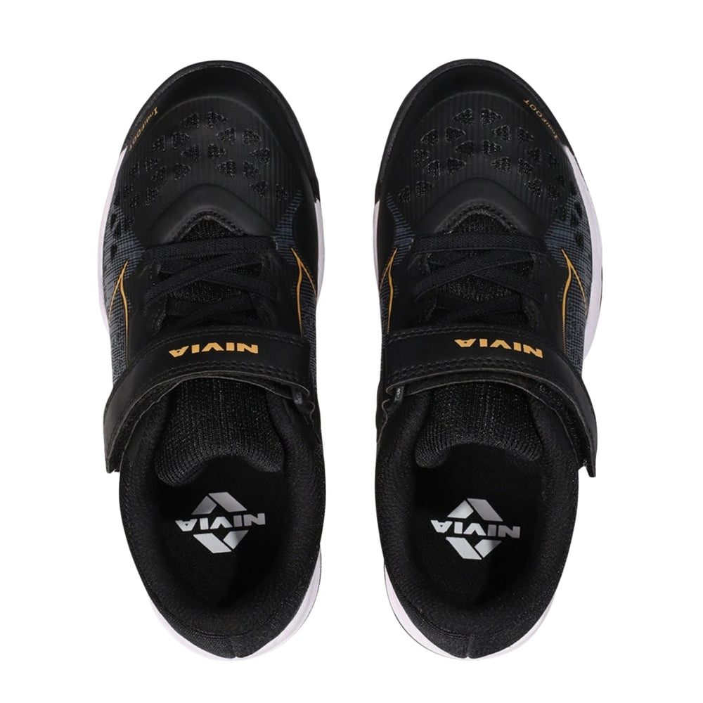 NIVIA Hy Court 3.0 Kid's Badminton Shoes – Mesh & TPU Upper, Duofoam Cushion, Non-Marking Rubber Sole | Lightweight Comfort | For Indoor Badminton & Fast-Paced Court Sports - Best Price online Prokicksports.com