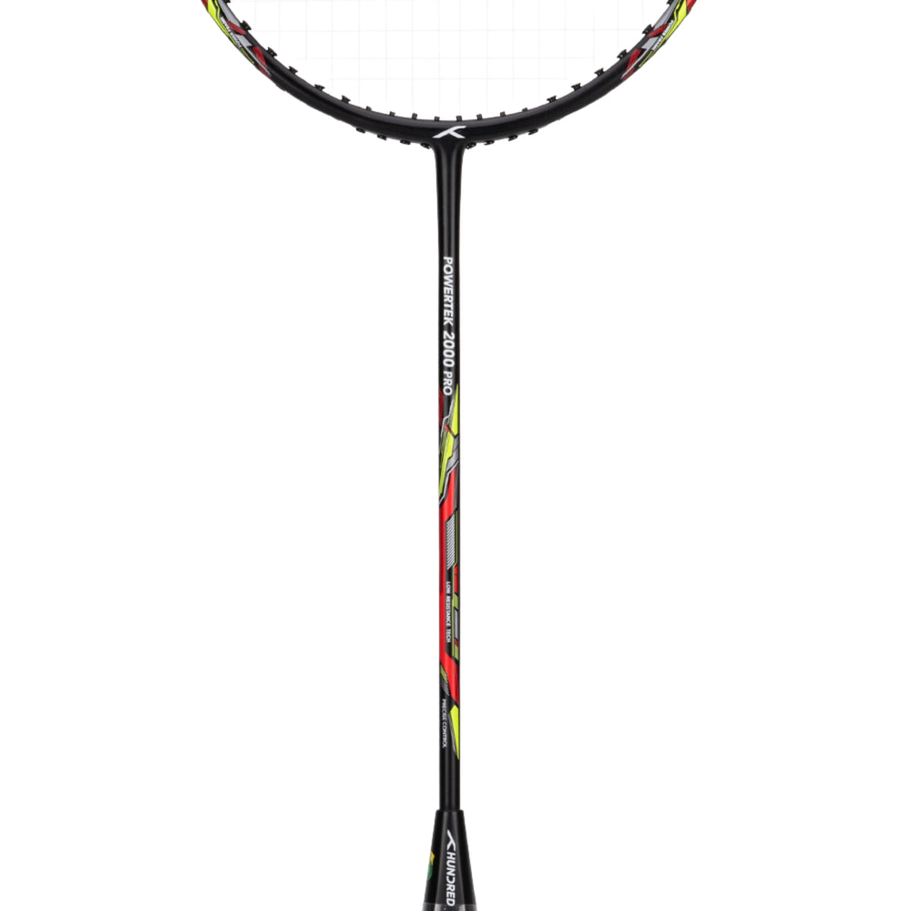 Hundred Powertek 2000 Pro Strung Badminton Racquet | Lightweight Graphite Frame, High Tension, Even Balance for Intermediate Players - Best Price online Prokicksports.com