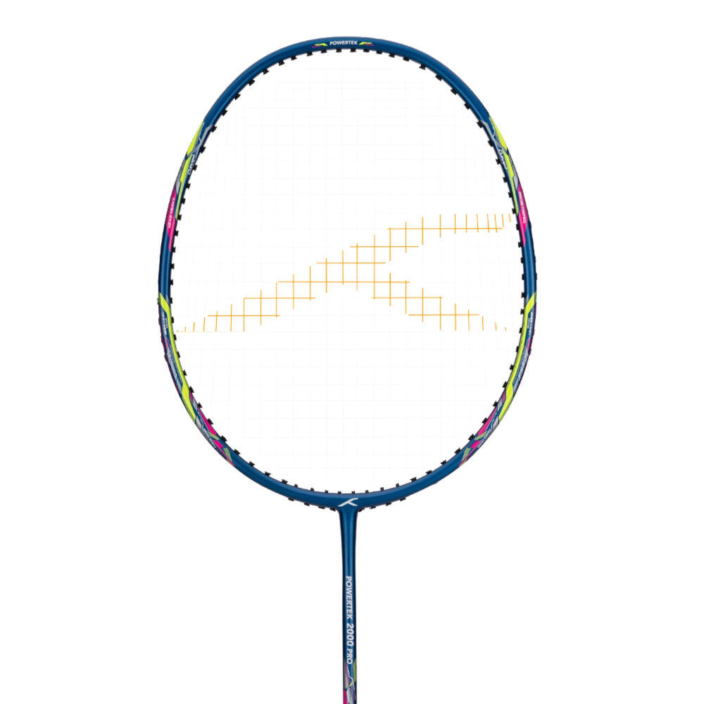 Hundred Powertek 2000 Pro Strung Badminton Racquet | Lightweight Graphite Frame, High Tension, Even Balance for Intermediate Players - Best Price online Prokicksports.com