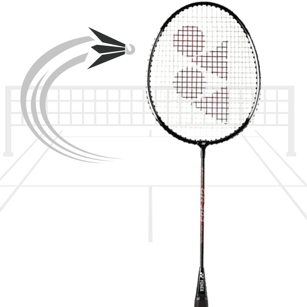 Yonex GR 303I Badminton Racket – Silver | Durable Aluminum Frame, Steel Shaft, Pre-Strung Racquet for Beginners