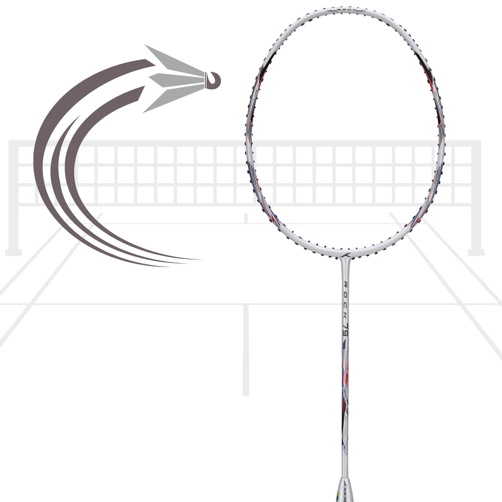 Hundred Rock 79 Unstrung Badminton Racket | Lightweight Graphite Frame, Unstrung Performance Racquet for Advanced Players - Best Price online Prokicksports.com