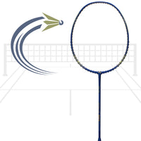 Li-Ning Wind Lite 700 II Unstrung Badminton Racket – G6 | Ultra-Light 77g Graphite Frame, 30 LBS Tension Capacity - Best Price online Prokicksports.com