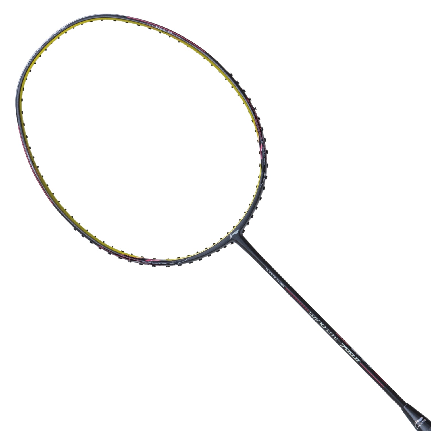 Li-Ning Wind Lite 700 II Unstrung Badminton Racket – G6 | Ultra-Light 77g Graphite Frame, 30 LBS Tension Capacity - Best Price online Prokicksports.com